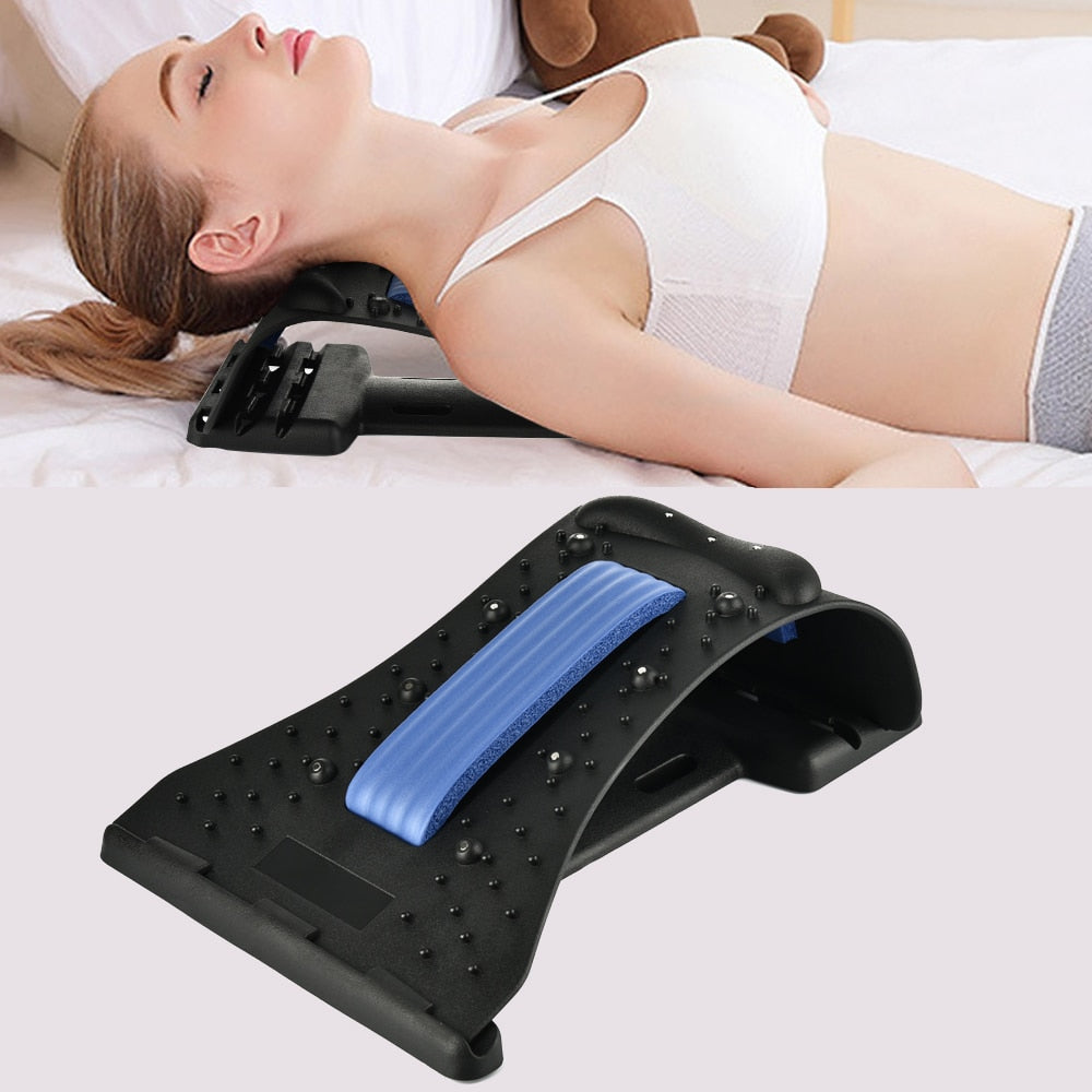 Best Neck Relaxer Adjustable Neck & Shoulder Stretcher Traction Fitness Massage Board back support