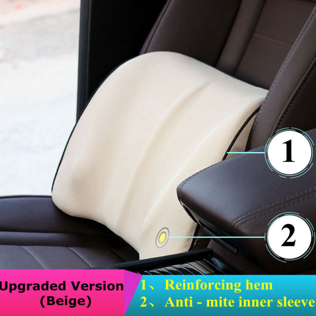 Lumber Pillow For Car Back Support Waist Cushion Office Chair In auto Travel Massagers Home