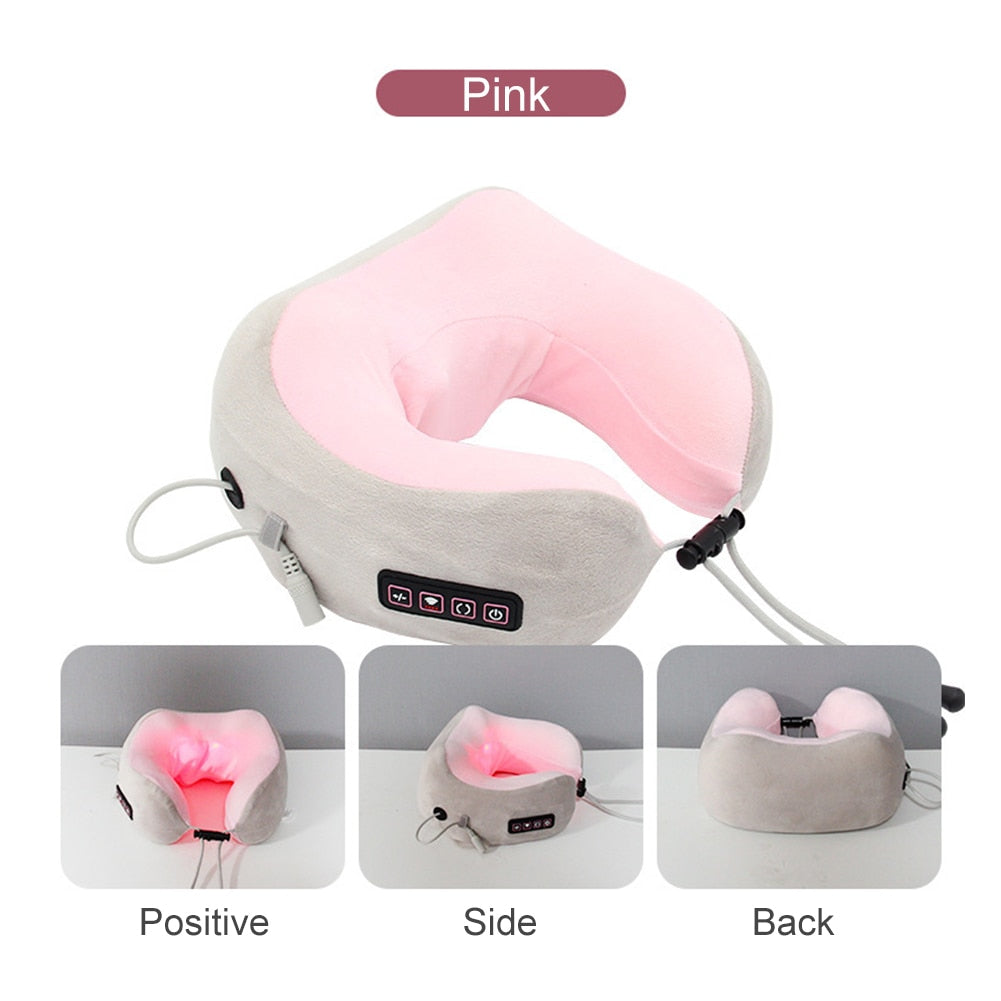 Electric U shaped Pillow Multifunctional Portable Shoulder Cervical Ma –  Always Beautiful 4 less