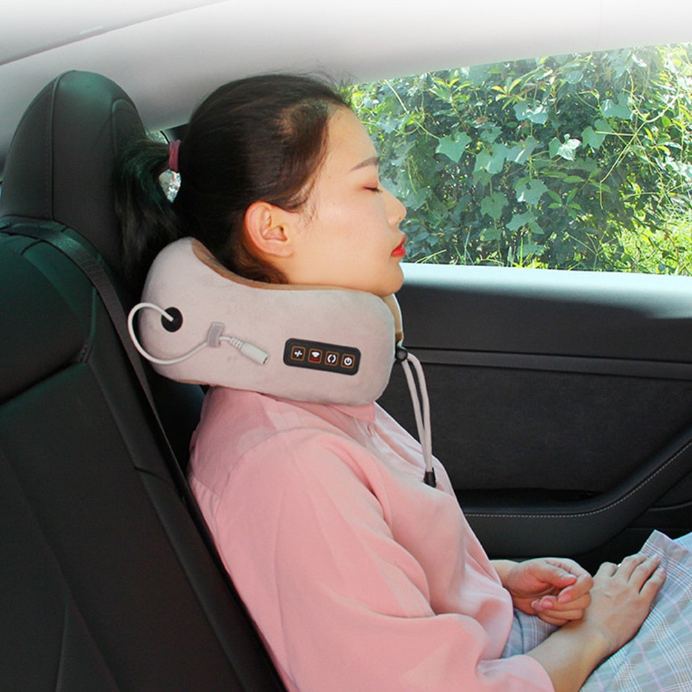 Electric U shaped Pillow Multifunctional Portable Shoulder Cervical Ma –  Always Beautiful 4 less