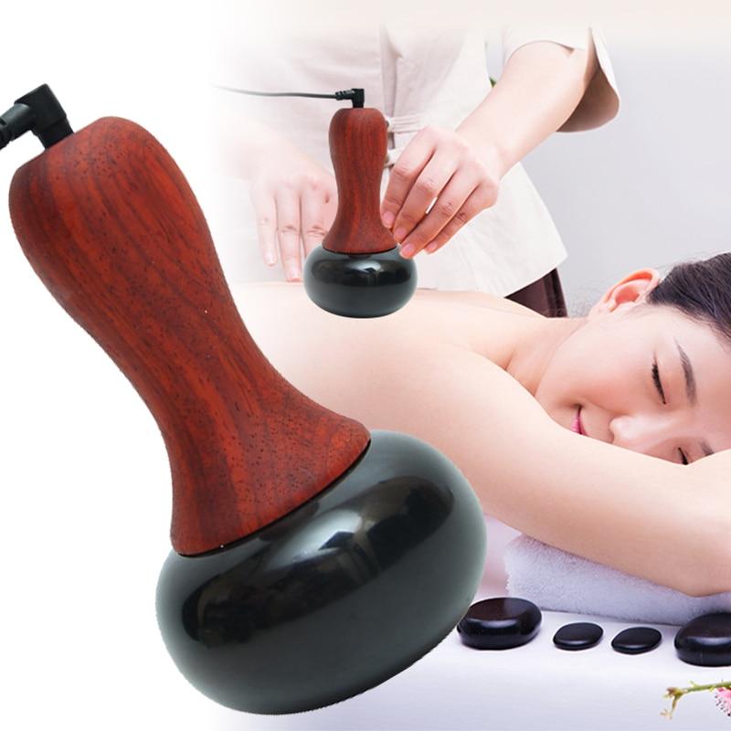 Gua Sha Natural Energy Hot Stone Electric Back Massager For Spa Give You Relax and Relieve From Stress