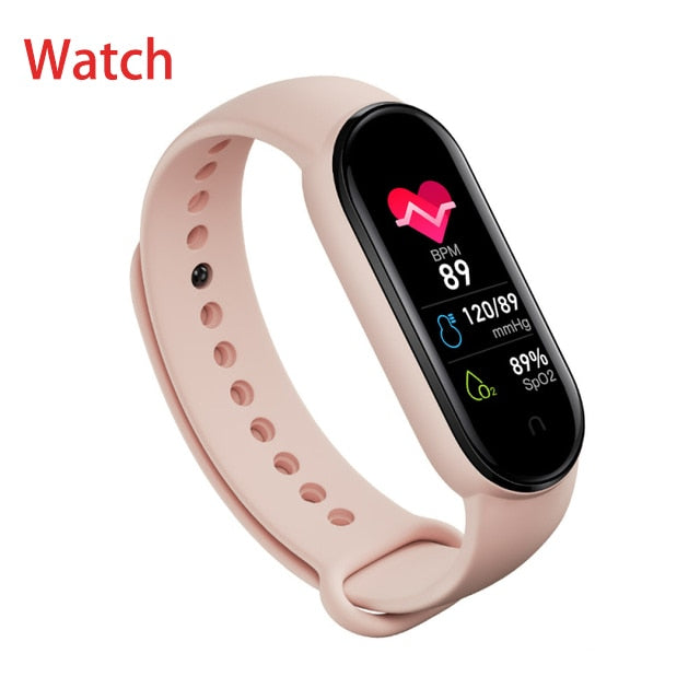 fitness tracking smart watch for men women Pink Color