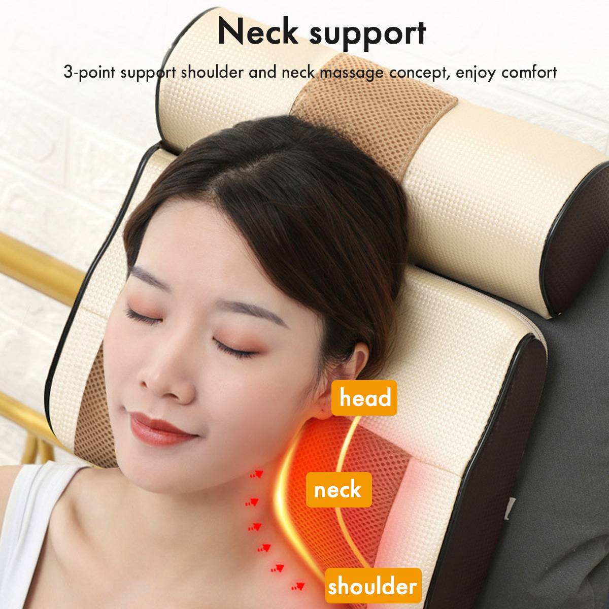 electric vibration heat neck support message relax 
